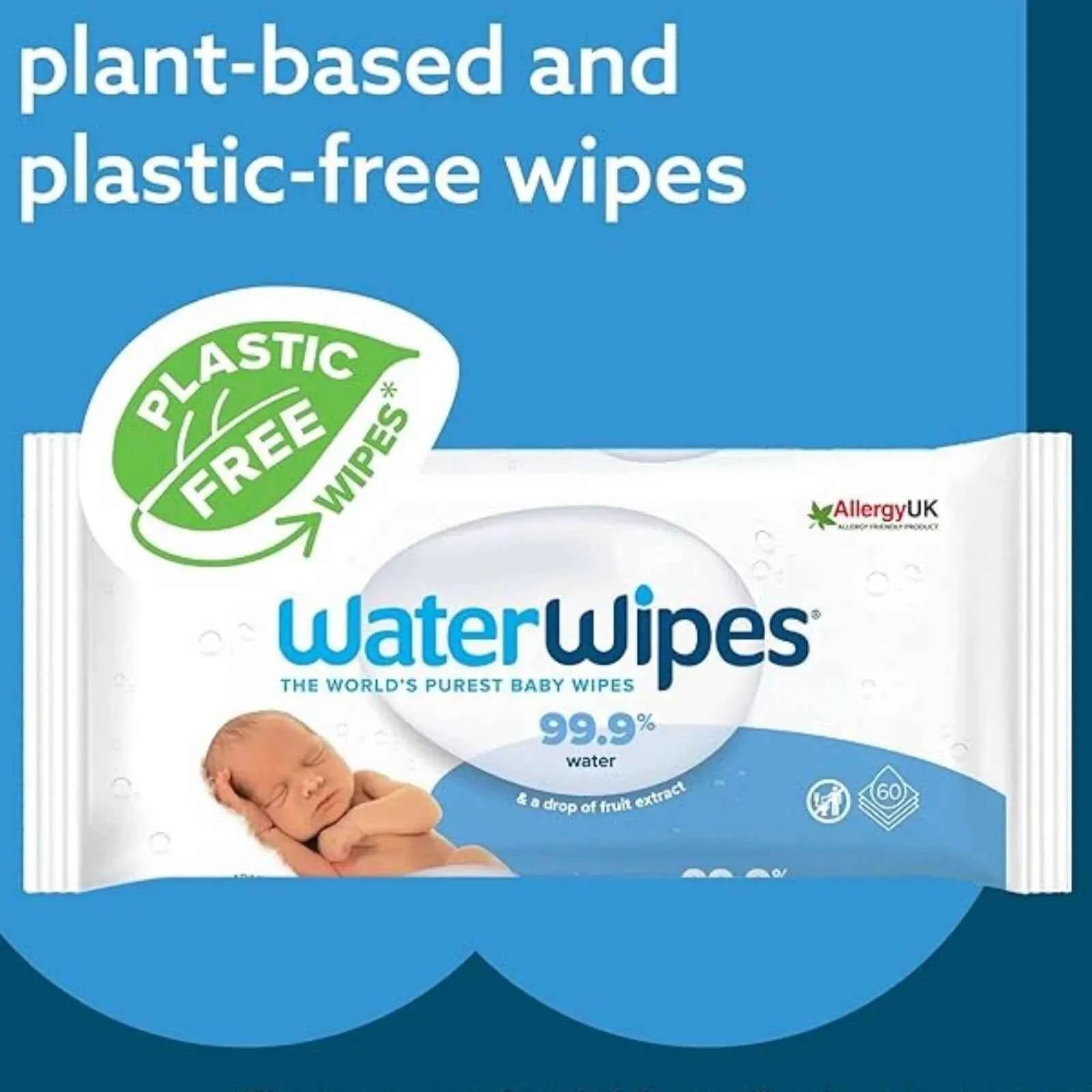Water Wipes Sensitive Baby Wipes 60 pcs