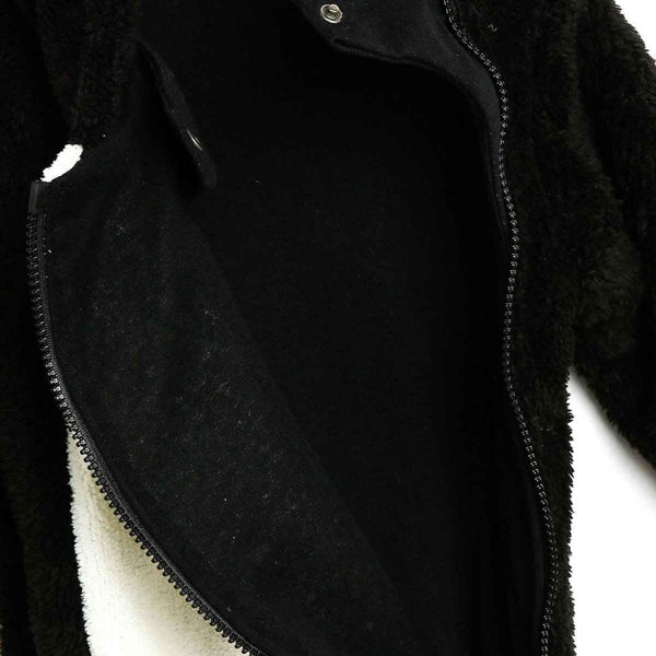 Midimod Newborn Welsoft Penguin Footed Jumpsuit - Black