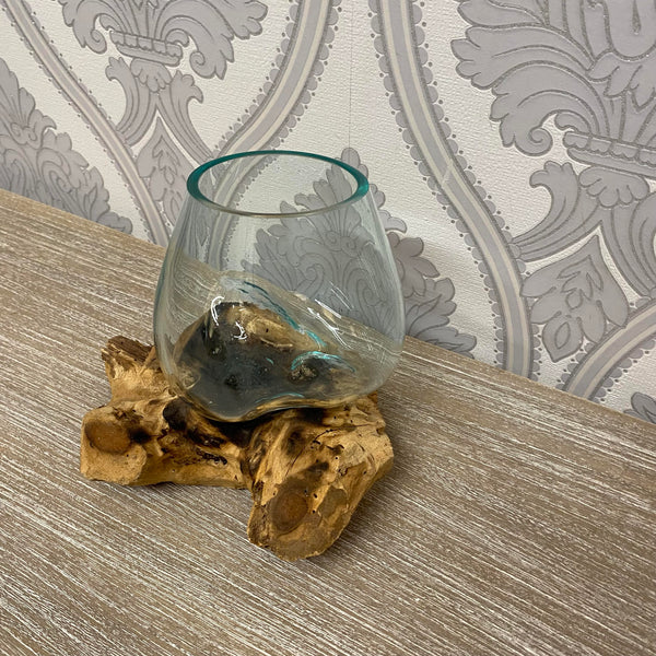 #1 XXXS TEAK ROOT BLOWN GLASS