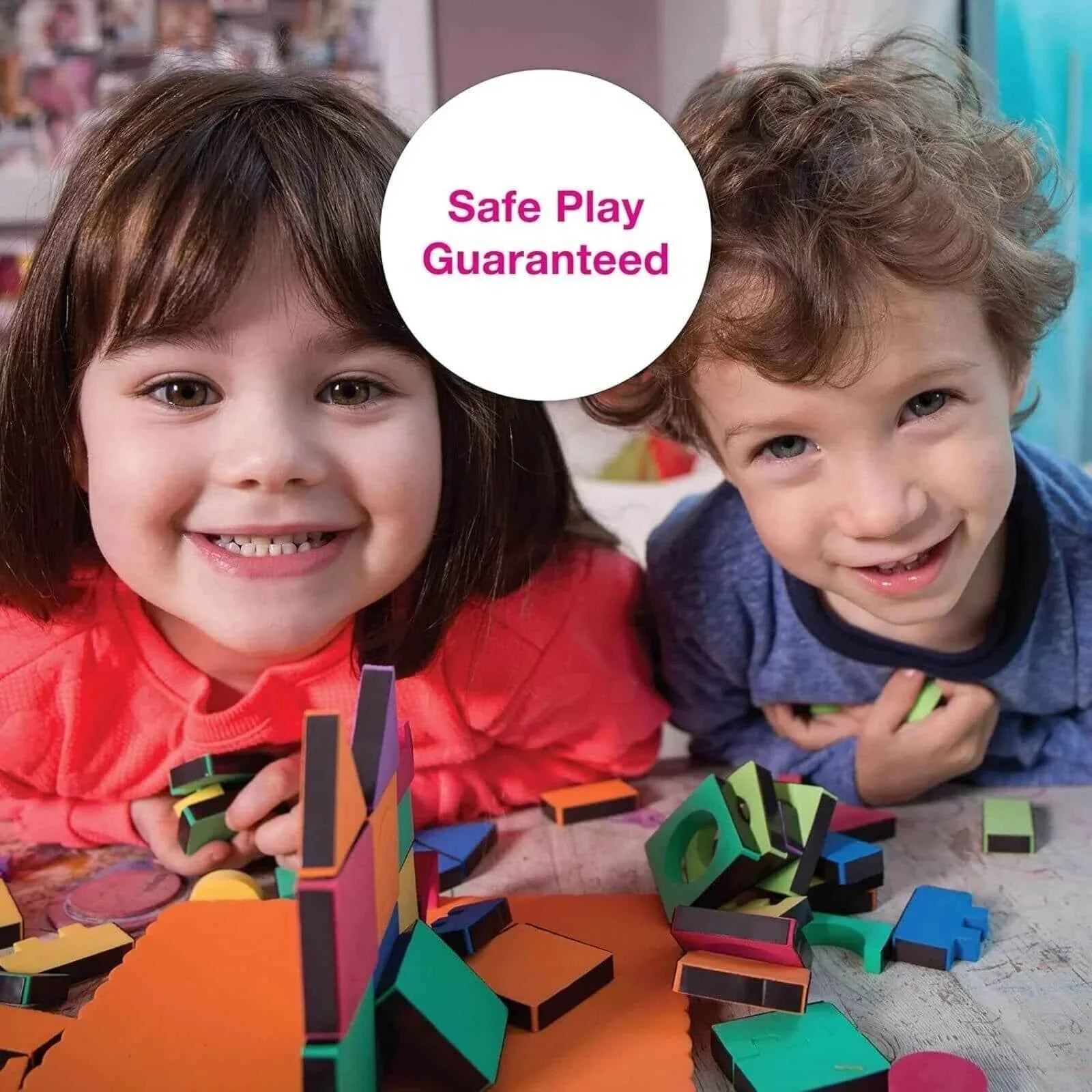 Edushape Magnetic Shapes with Board, 54 pcs