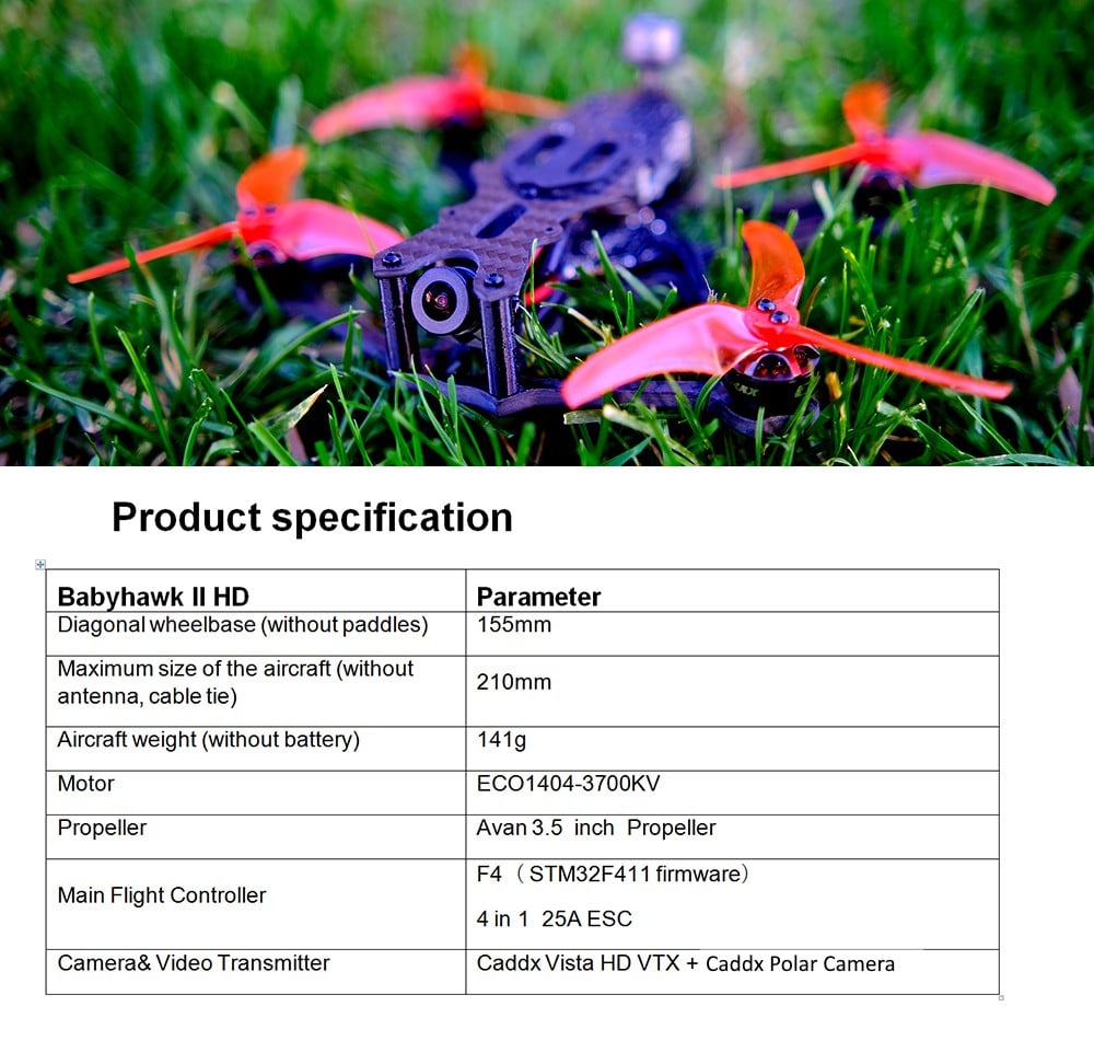 Emax Babyhawk II HD - 3.5" Micro DJI FPV Drone