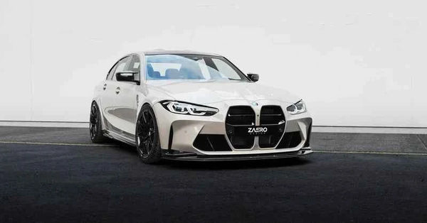 BMW M3 G80 G81 & M4 G82 G83 EVO-S Gloss Black Front Kidney Grilles by ZAERO (2021+)