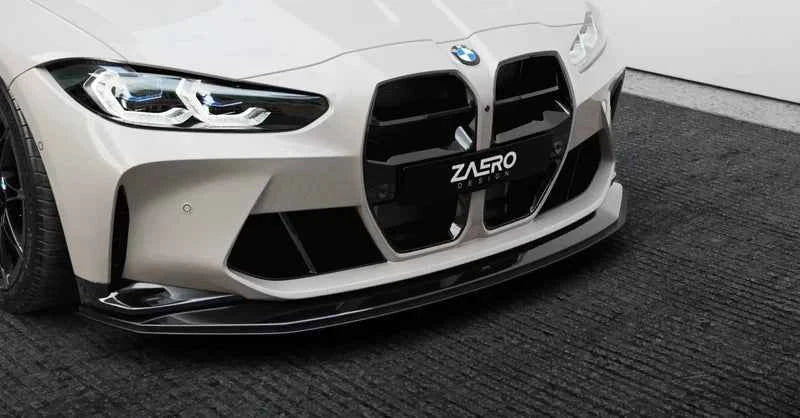 BMW M3 G80 G81 & M4 G82 G83 EVO-S Gloss Black Front Kidney Grilles by ZAERO (2021+)