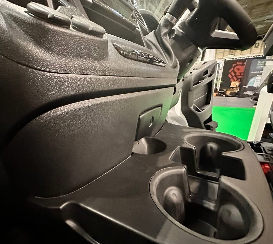 For Peugeot Boxer Black Cupholder Console - Stylish and Practical Upgrade