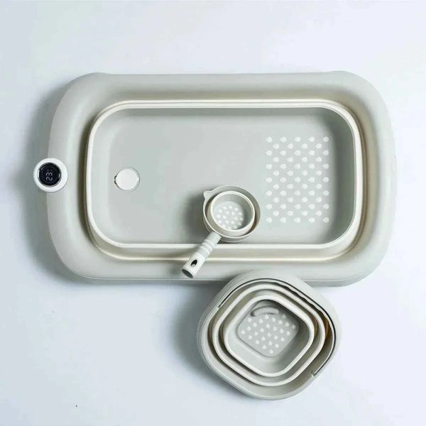 baby plus Bath Tube with Thermometer Set 3 pcs