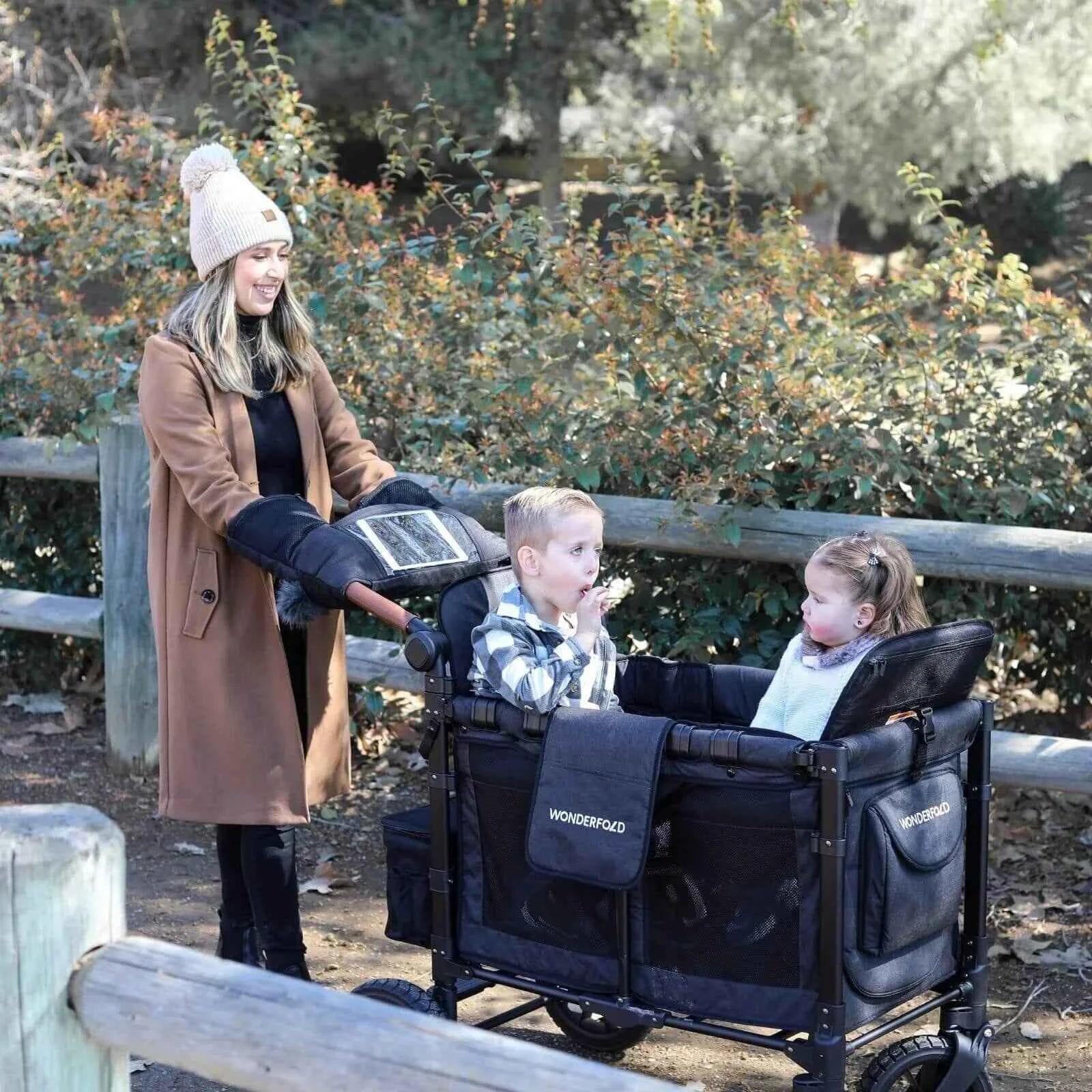 Wonderfold W2 Luxe Double Wagon - Charcoal Grey