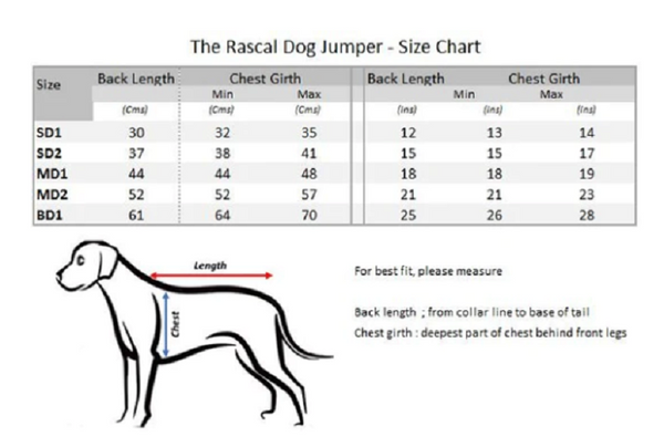The Rascal Dog Jumper in Grey