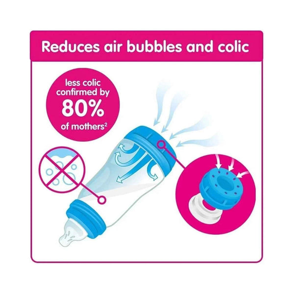 MAM Easy Start Anti-Colic Bottle 260ml Pack of 3 - Blue