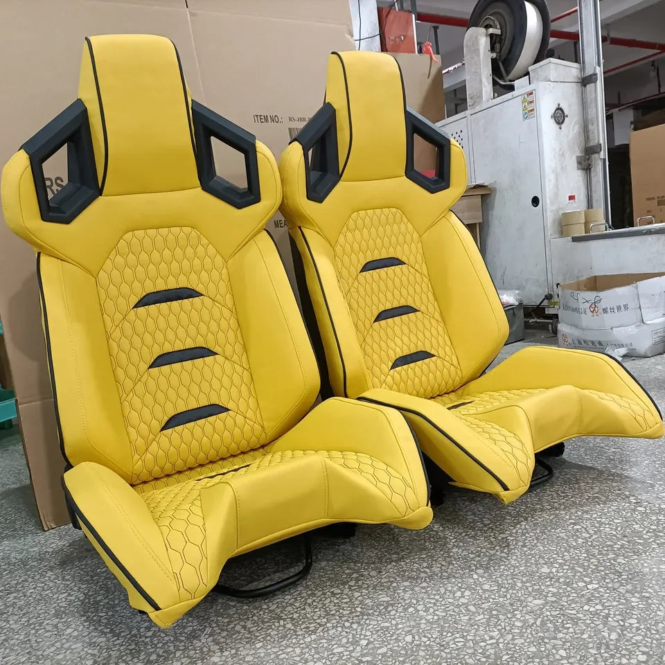JIABEIR 1085 Interior Accessories Luxury Leather Bucket Adjustable Sport Vehicle Racing Car Seats