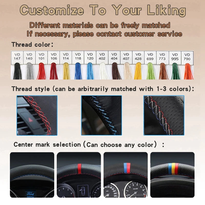 Custom Car Steering Wheel Braid Cover Soft Suede 100% Fit For Porsche 911 991 Boxster 981 Cayman Cayenne Panamera 2009 -2016