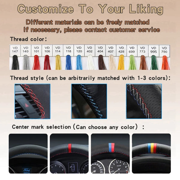 Custom Car Steering Wheel Braid Cover Soft Suede 100% Fit For Porsche 911 991 Boxster 981 Cayman Cayenne Panamera 2009 -2016