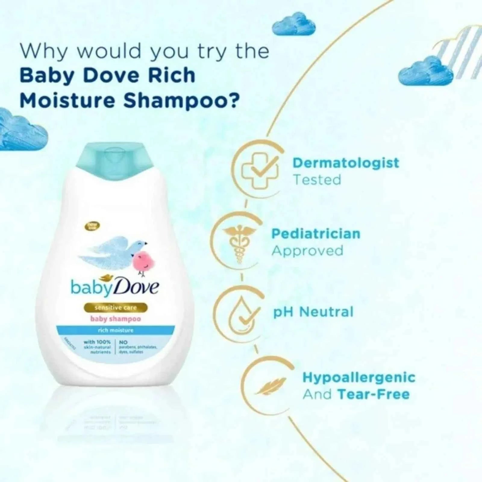 Dove Baby Rich Moisture Baby Shampoo 400ml