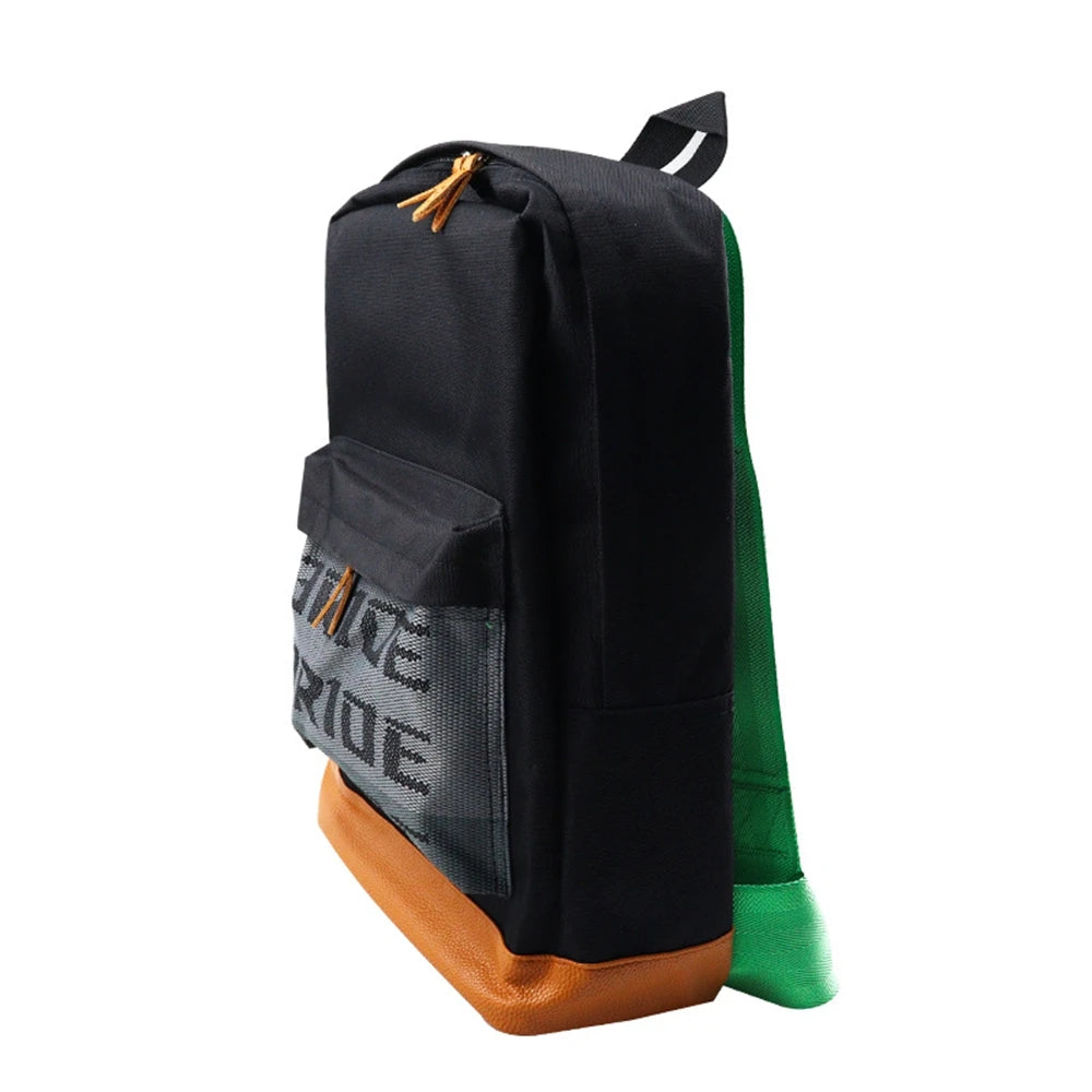Universal JDM Racing Style Fabric Backpack TAKATA Backpack Car Canvas Bride School Bag Running Backpack Harness Shoulder Straps