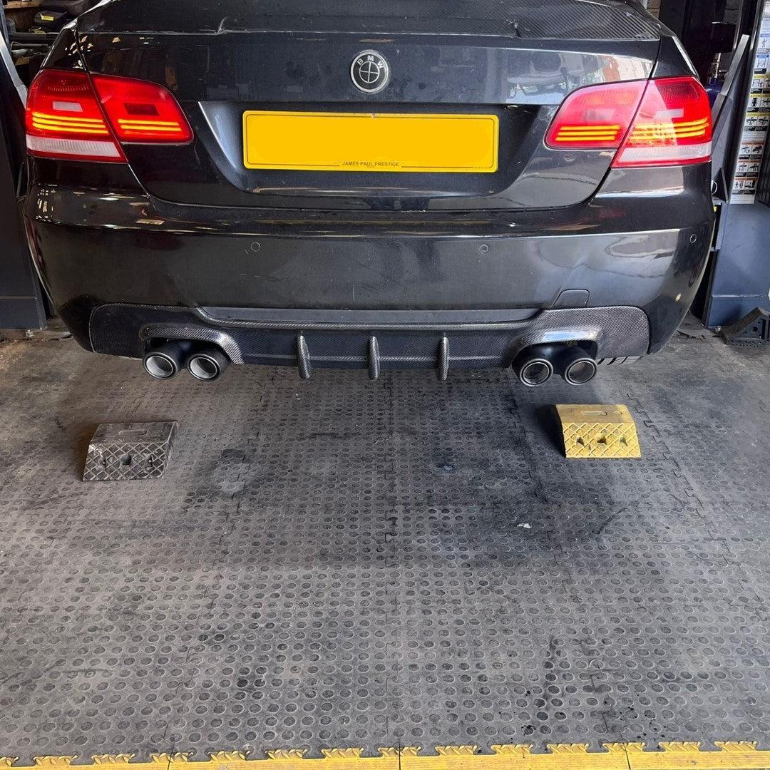 Carbon Fibre Rear Diffuser Quad Exhaust for BMW E92 E93 3 Series 07-13