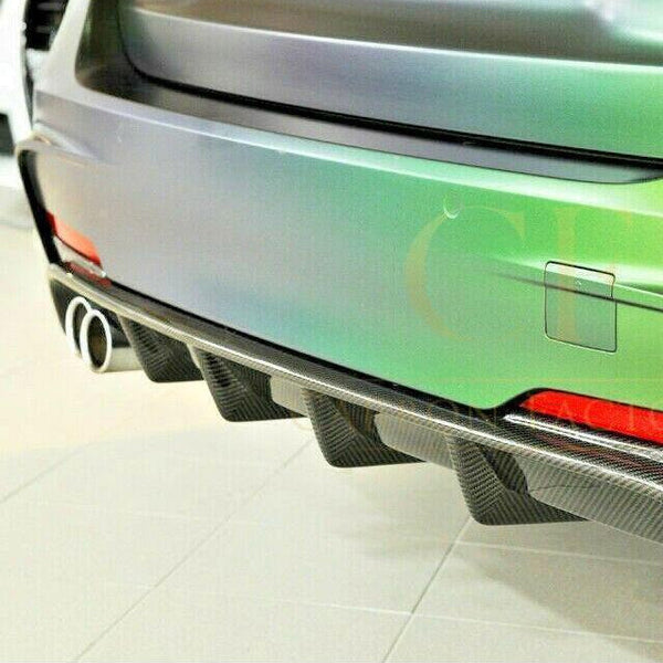 Carbon Fibre Rear Diffuser Twin Exhaust for BMW F30 F31 3 Series 12-19