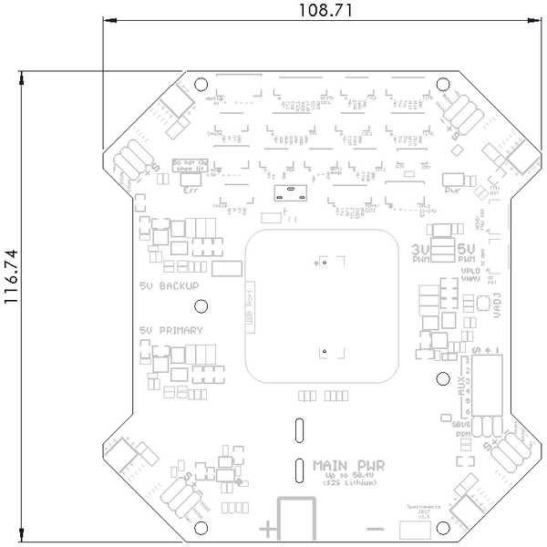 Spektreworks Multi-Rotor Kore CubePilot Carrier Board (Cube Kore)