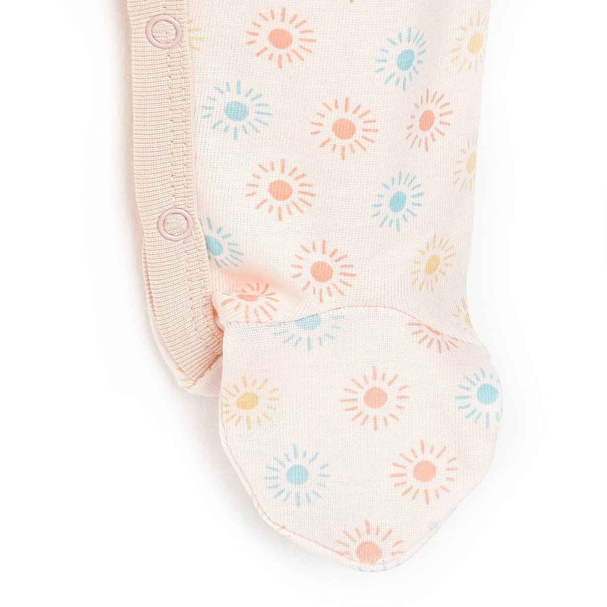 Motherlove Newborn Organic Footed Jumpsuit - Purple