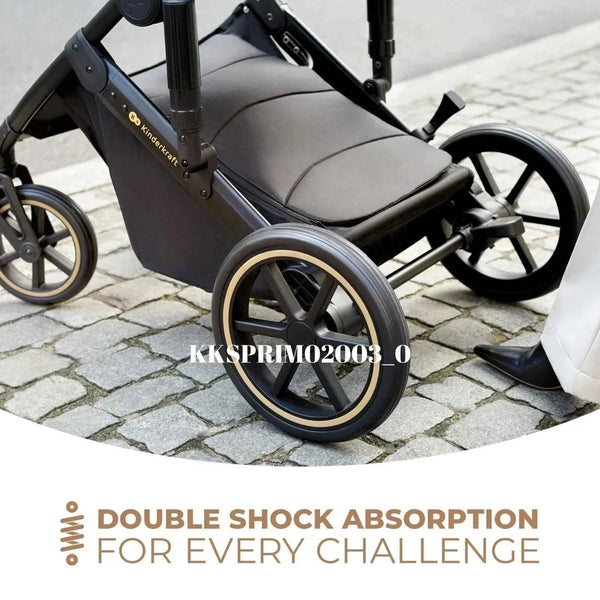 Kinderkraft 3-in-1 Mink Pro Prime 2 Travel System with Car Seat - Venezian Black