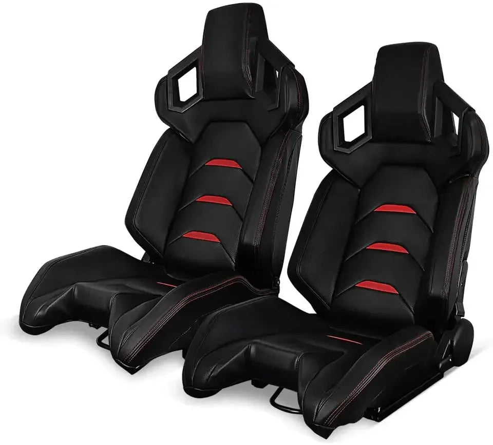 JIABEIR 1085 Interior Accessories Luxury Leather Bucket Adjustable Sport Vehicle Racing Car Seats