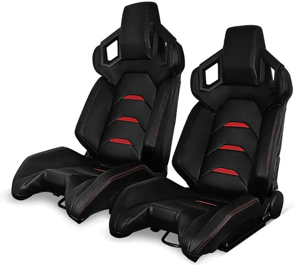 JIABEIR 1085 Interior Accessories Luxury Leather Bucket Adjustable Sport Vehicle Racing Car Seats