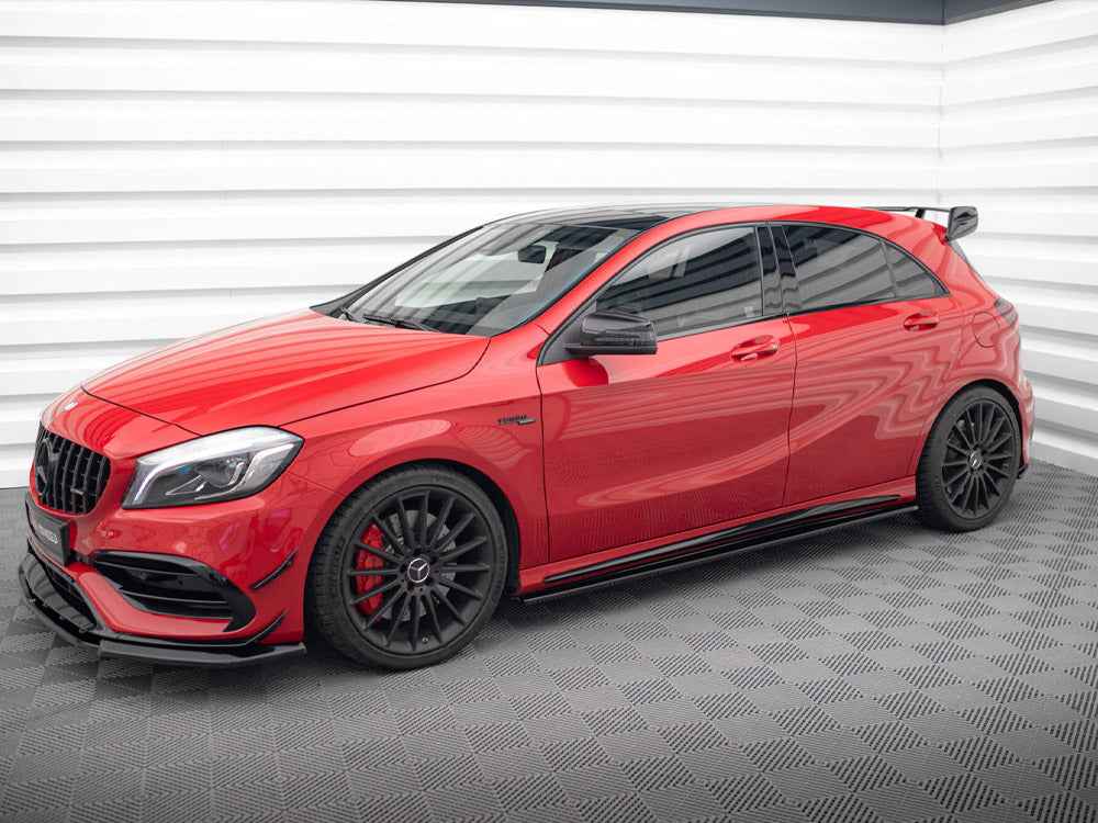 Maxton Design - SIDE SKIRTS DIFFUSERS MERCEDES CLA 45 AMG C117 (FACELIFT) (2017-UP) & A W176 AMG FACELIFT (2015-2018)