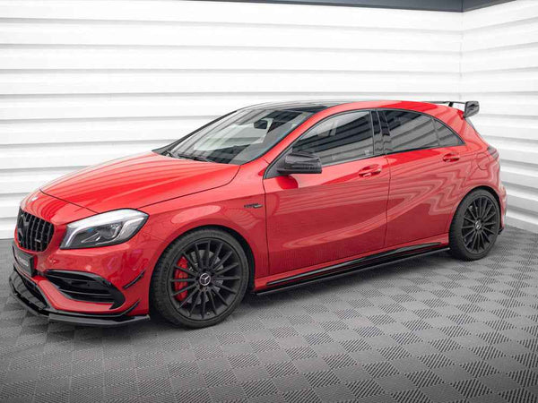 Maxton Design - SIDE SKIRTS DIFFUSERS MERCEDES CLA 45 AMG C117 (FACELIFT) (2017-UP) & A W176 AMG FACELIFT (2015-2018)