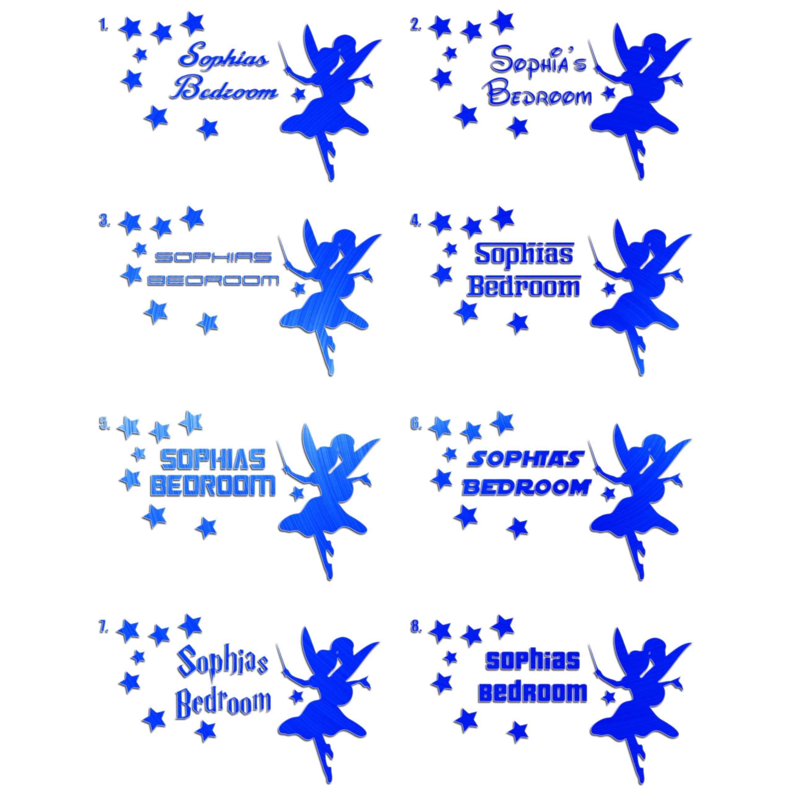 Girls Bedroom Door Sticker