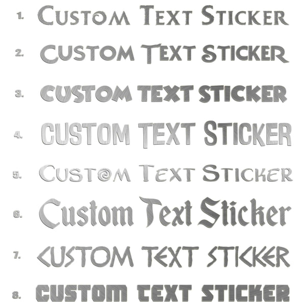 Famous Movie Fonts Sticker