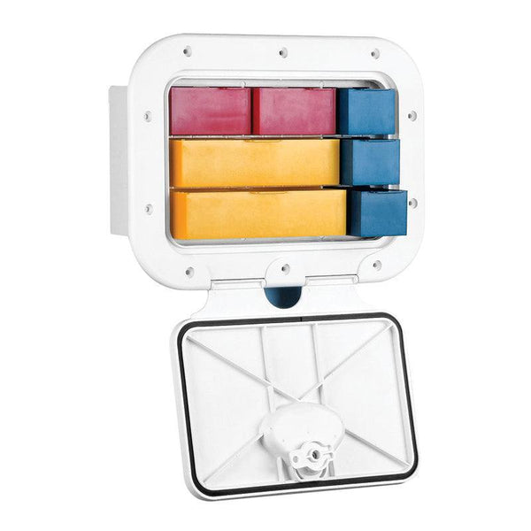 CLASSIC Storage Hatch w/Drawers, White 275x375mm | 4Boats