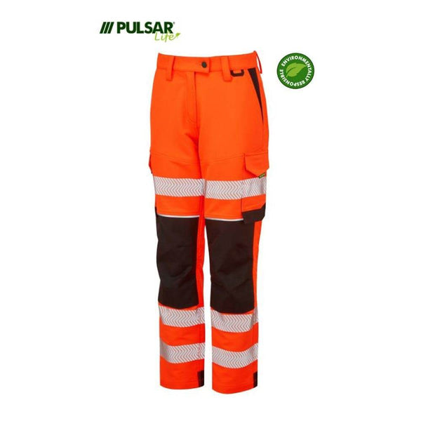 PULSAR® LIFE LFE972 GRS Women's Stretch Hi-Vis Combat Trouser Orange