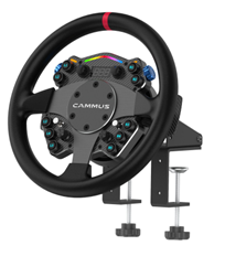 CAMMUS C12 + CS5 Base Mount Desk Clamp - C12 Previous Model (2024) Direct Drive Racing Sim Simulator Steering Wheel PC
