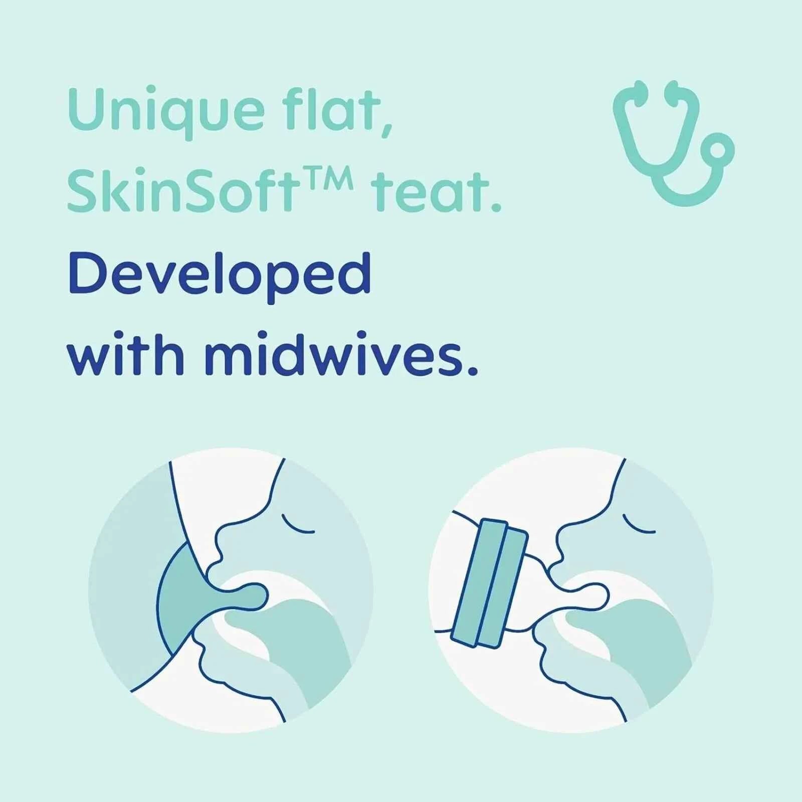 MAM Feel Good Forest Glass Baby Bottle 90ml Assorted