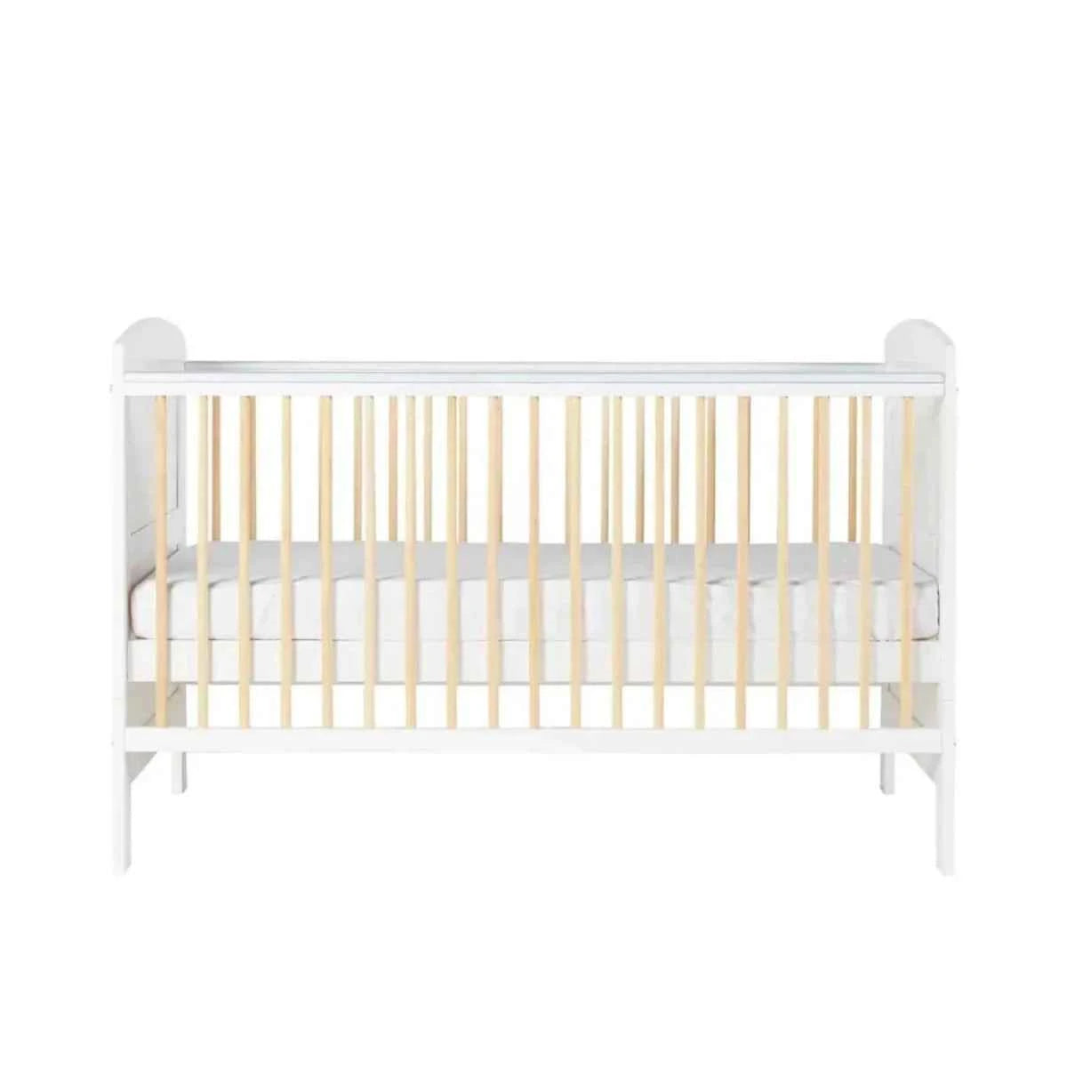 Ickle Bubba Coleby Scandi Cot Bed Scandi White - Without Mattress