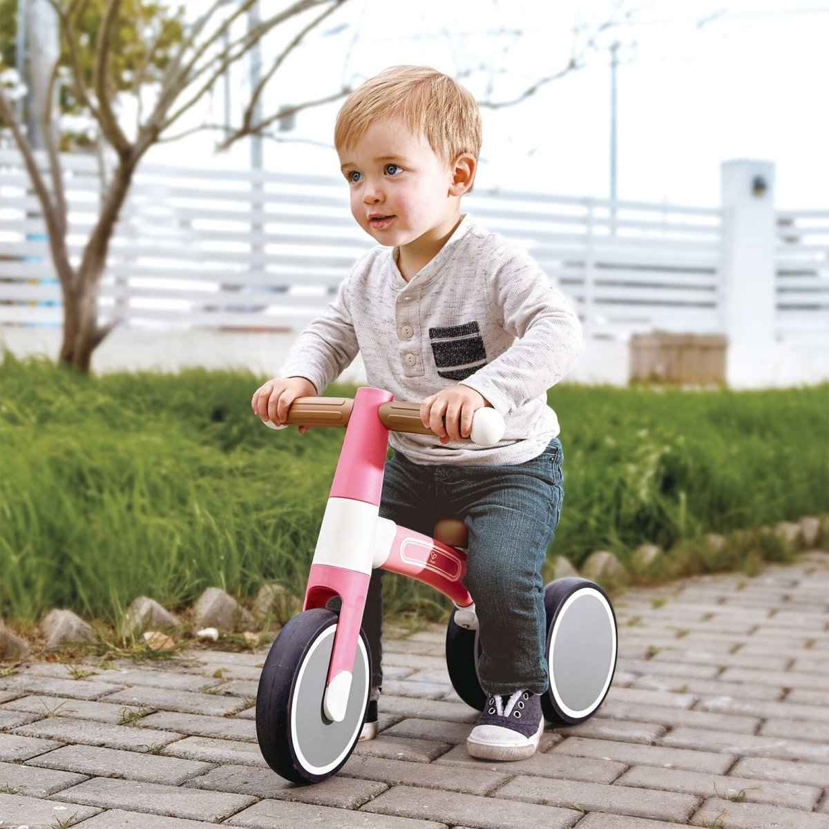 Hape First Ride Toddler Balance Bike, Pink