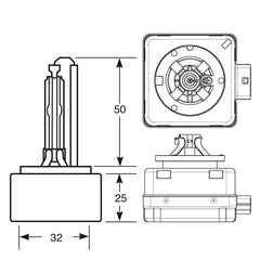 Enhanced Edition D3S 6000K LED Bulb Upgrade | Ultra Bright LED Kit (PK32d-5)