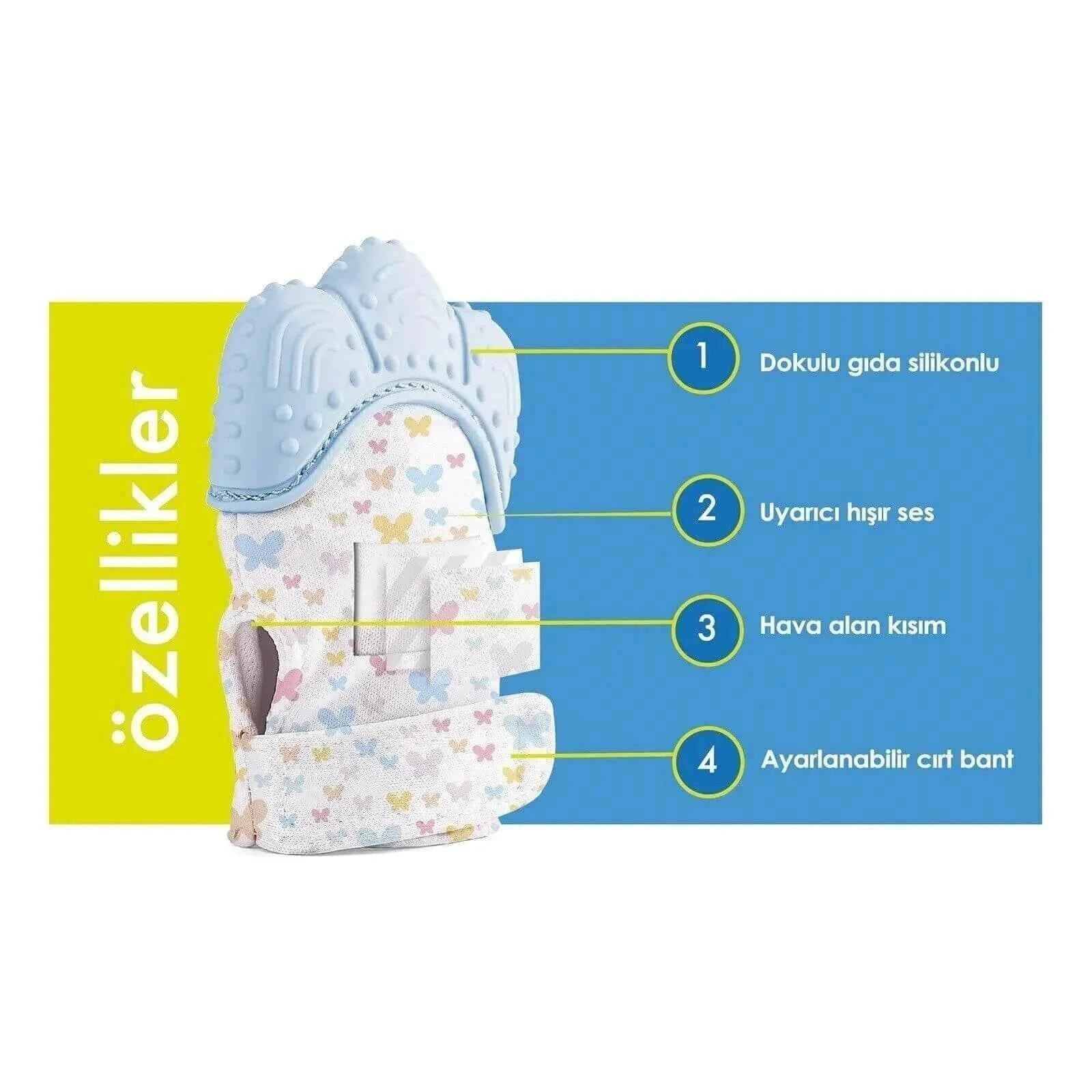 baby toys Baby Teething Mittens Green