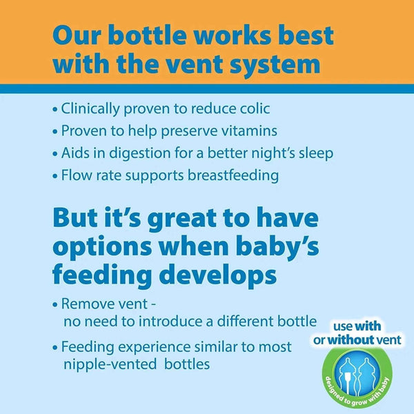 Dr. Brown's Options+ Anti-Colic Baby Bottle Wide Neck Newborn Gift Starter Set