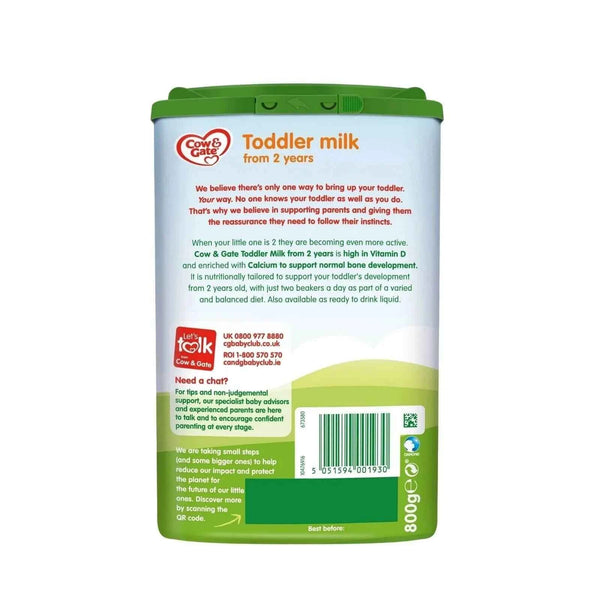 Cow & Gate 4 Toddler Milk Formula 2+ years 800g