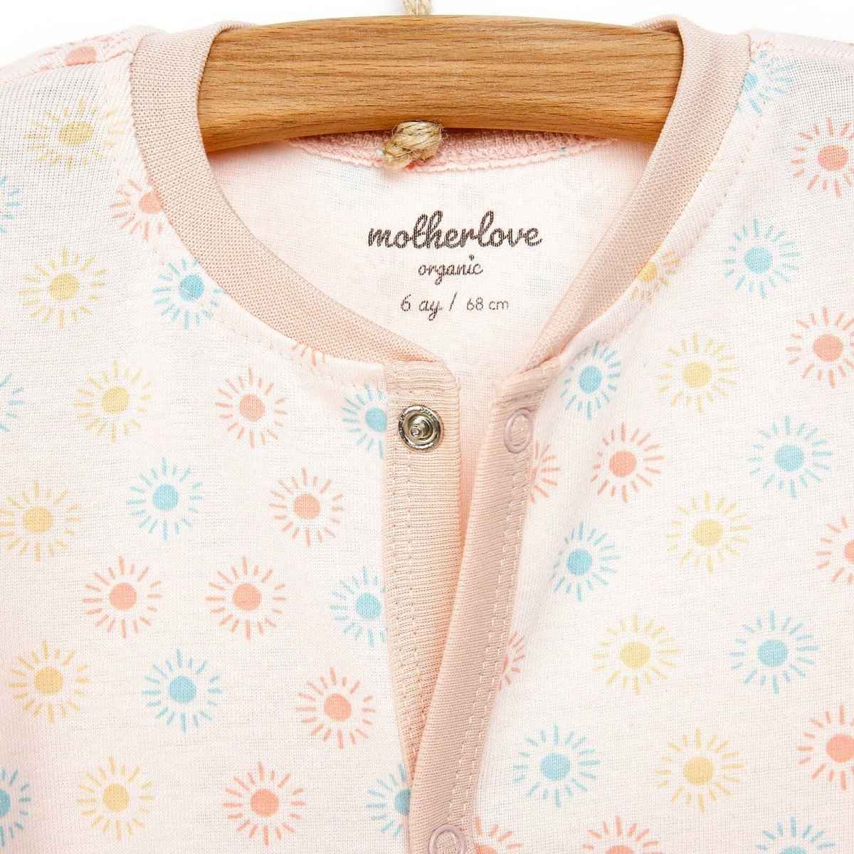 Motherlove Newborn Organic Footed Jumpsuit - Purple