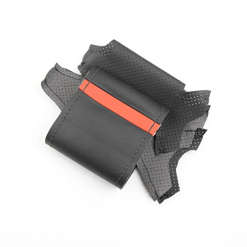 Car Hand Sewing Leather Steering Wheel Cover Trim Accessories For Toyota RAV4 Celica Corolla (US) Matrix MR2 Lexus IS200 300