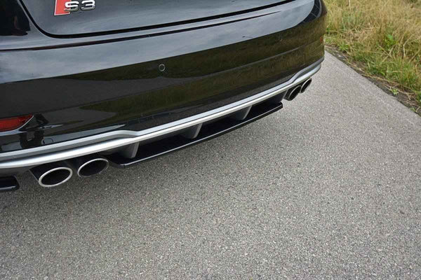 Maxton Design - CENTRAL REAR SPLITTER AUDI S3 8V FL SEDAN