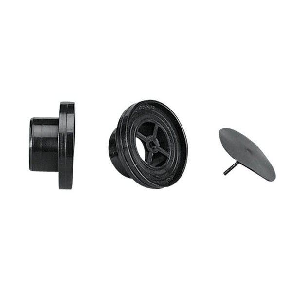 Drain Plug 25 mm Through-hull Non-Return Valve, Black | 4Boats