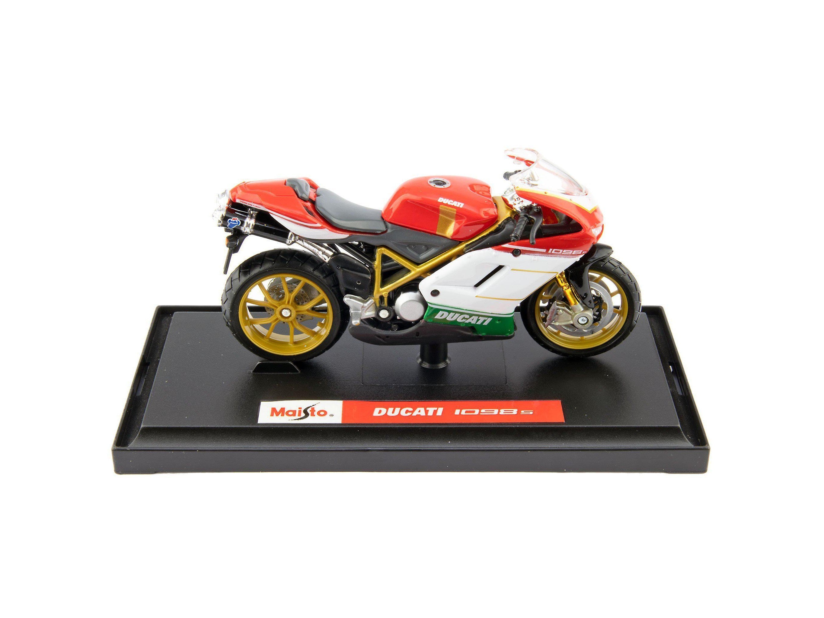 Ducati 1098 S red/white/green - 1:18 Scale Motorbike Model
