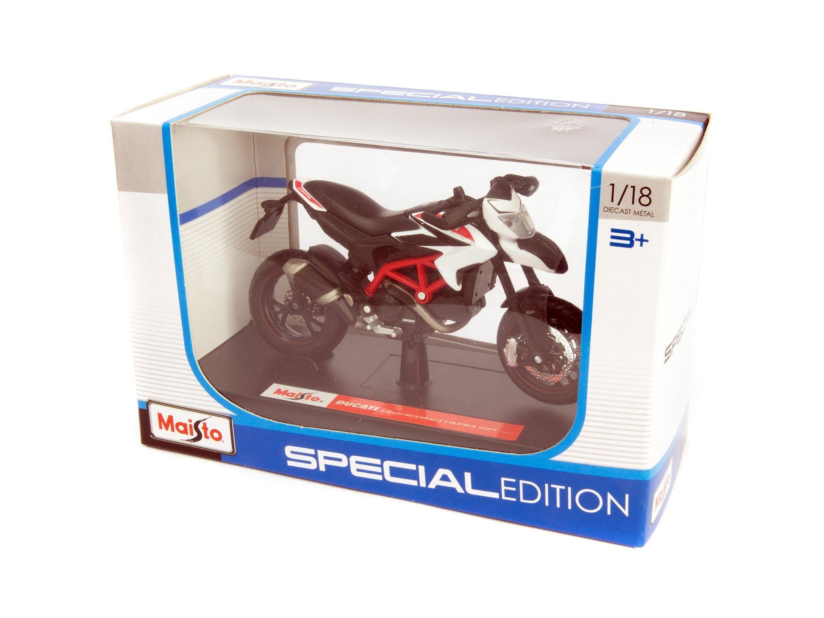 Ducati Hypermotard 2013 white - 1:18 Scale Motorbike Model