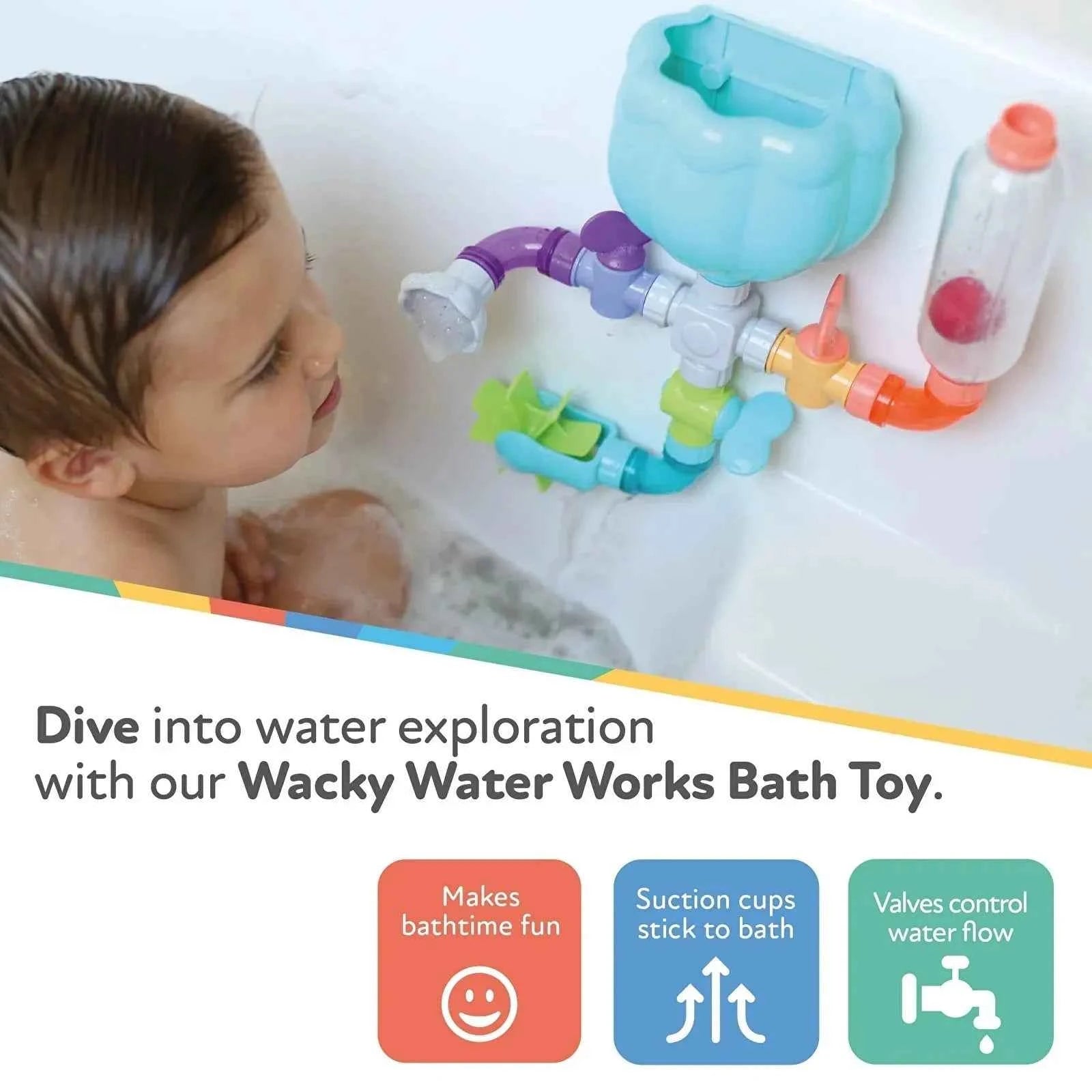 Nuby Wacky Pipes Bath Toy