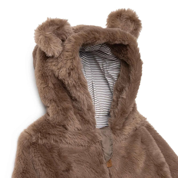 Midimod Newborn Welsoft Footed Jumpsuit - Brown