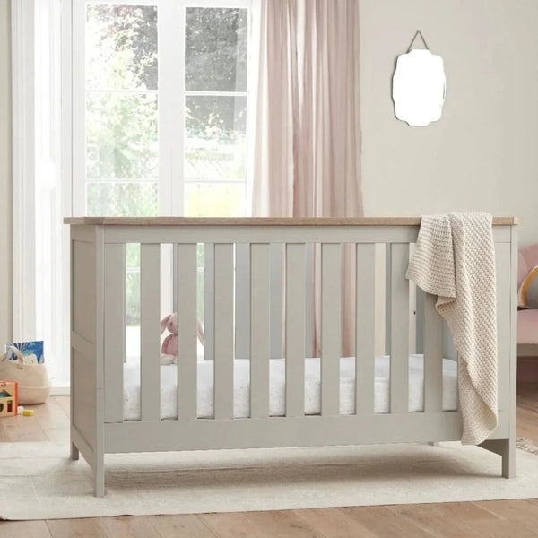 Tutti Bambini Verona Cot Bed - Dove Grey/Oak