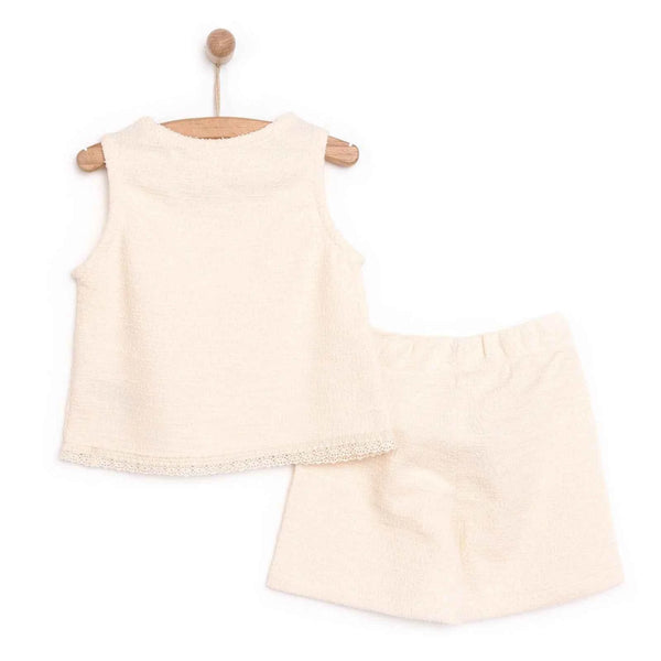 HelloBaby  Baby Girl Jogger - Ecru