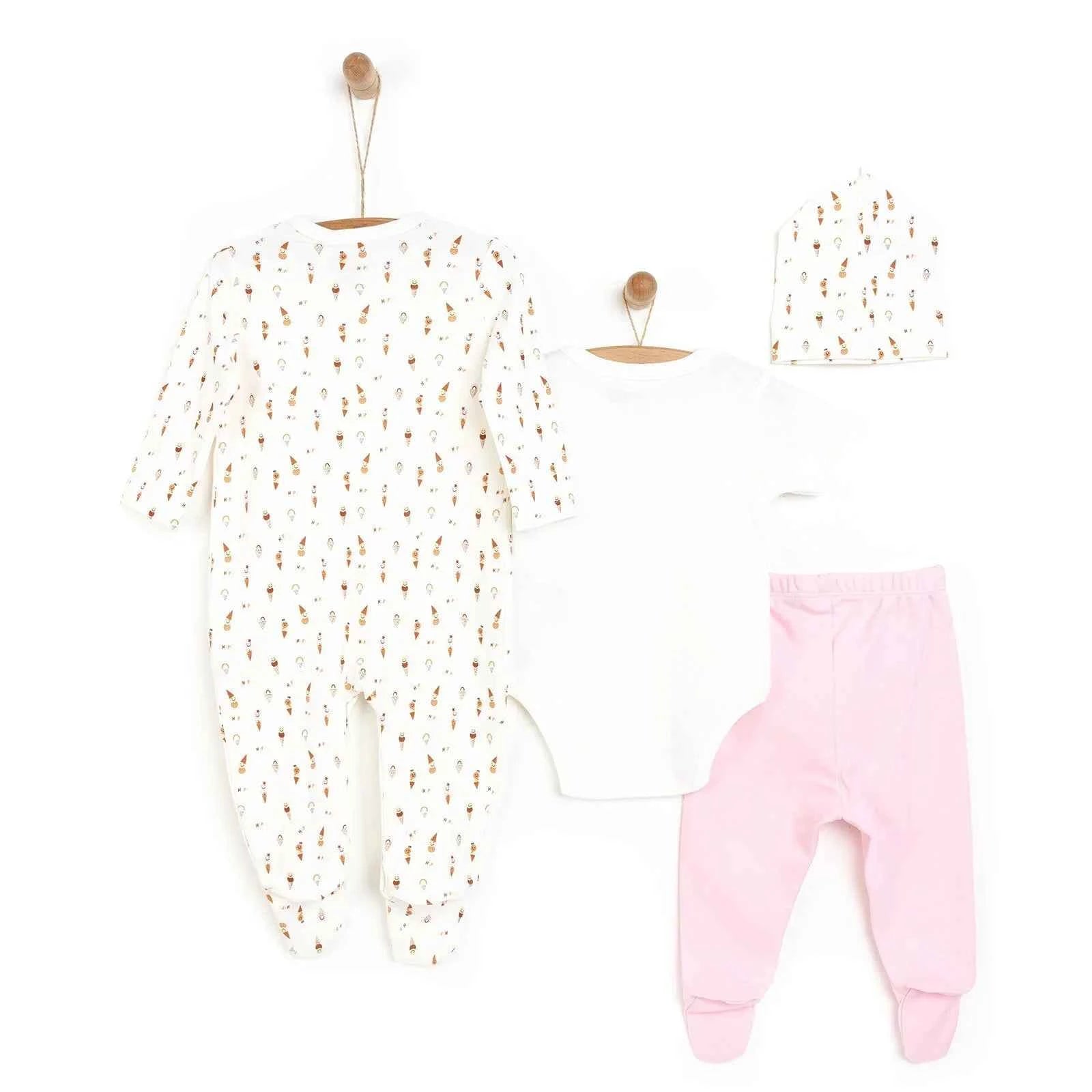 HelloBaby Newborn 4 Pcs Hospital Pack - Pink