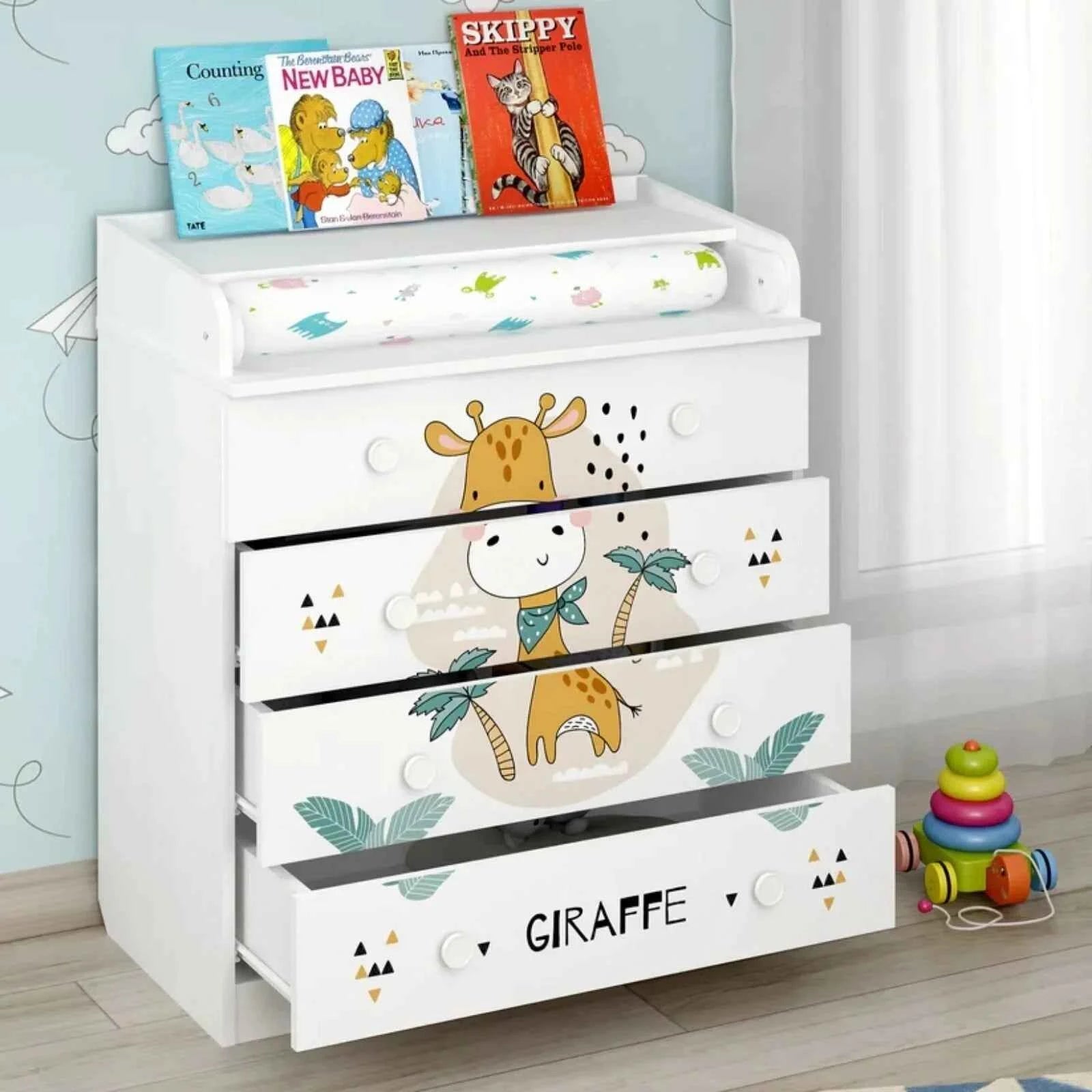 Shefa Kids 800 Changing Dresser - Giraffe
